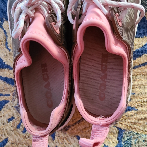 Coach Women’s C270 Signature Tech Runner Size 10B Color Khaki/Saddle C5774 - Picture 6 of 7